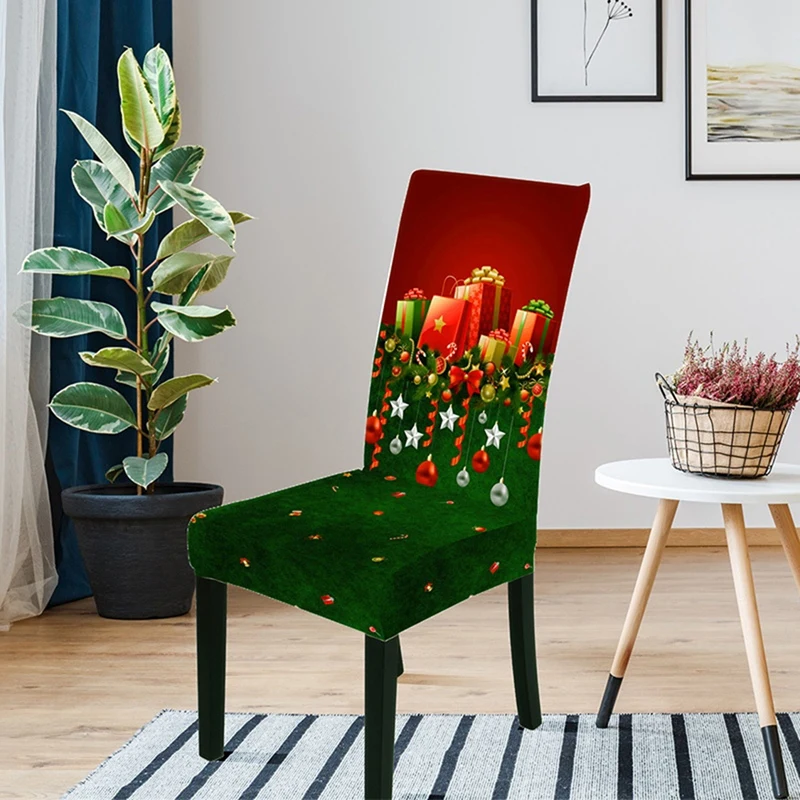 Stretch Printing Dining Chair Cover Modern Removable Anti-Dirty Kitchen Seat Banquet | Дом и сад