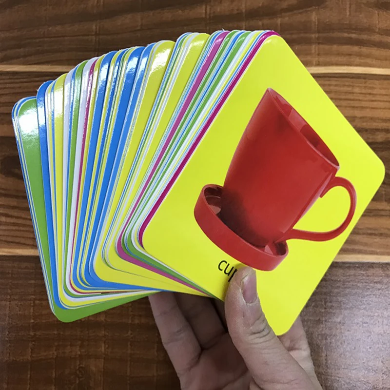 44 шт. повседневные английские китайские карточки для слов флеш карты лексика