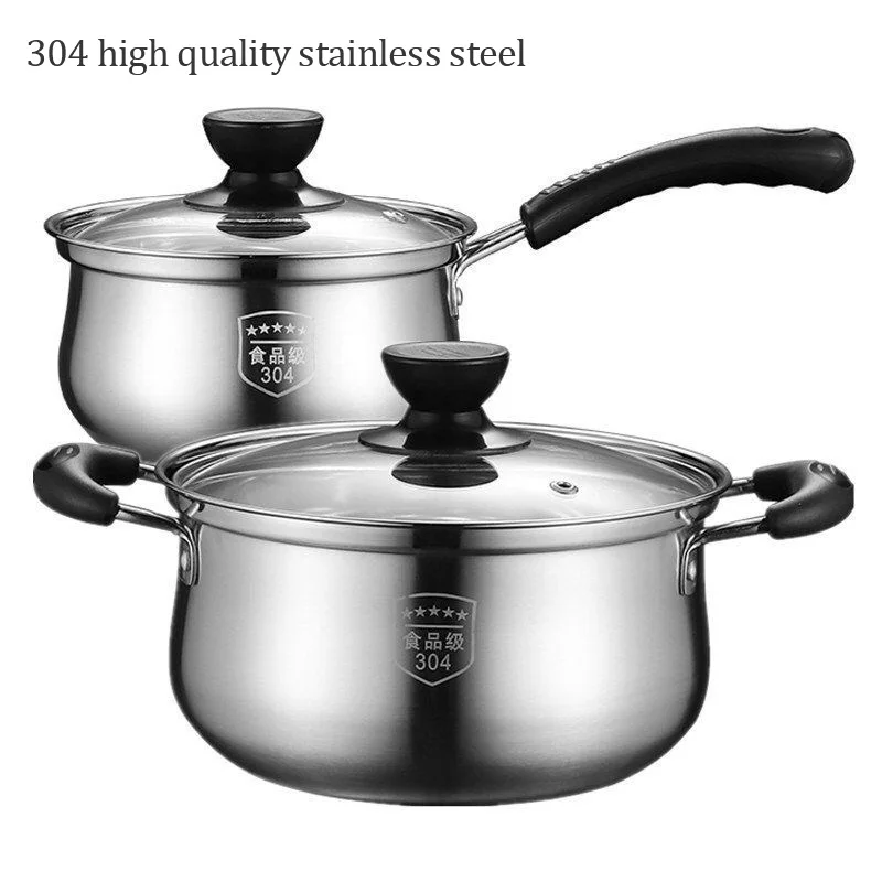 Кастрюля для супа из нержавеющей стали с крышкой|Кастрюли и бульона| |