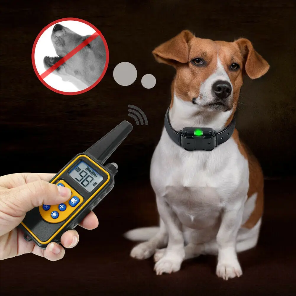 Электрический тренировочный ошейник для домашних животных собак с защитой от
