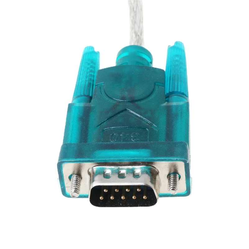 Черный Стандартный преобразователь USB в RS232 RS 232(DB9) с последовательным кабелем для