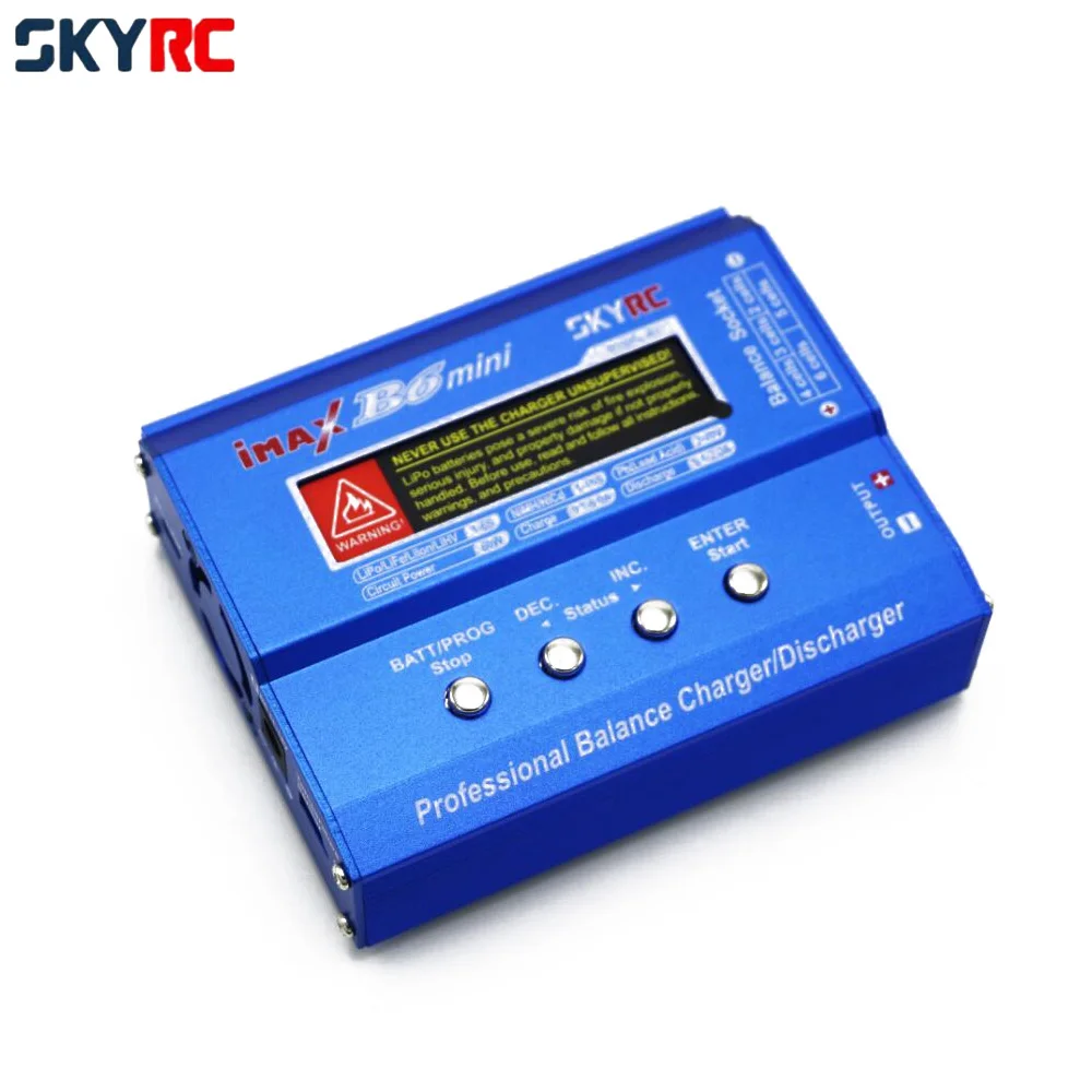 Фото SKYRC Imax Mini B6 60 Вт максимальное балансирующее зарядное устройство/разряд для LiPo/LiFe/LiIon/NiMH/NiCd батареи для радиоуправляемого автомобиля лодки пе... №2