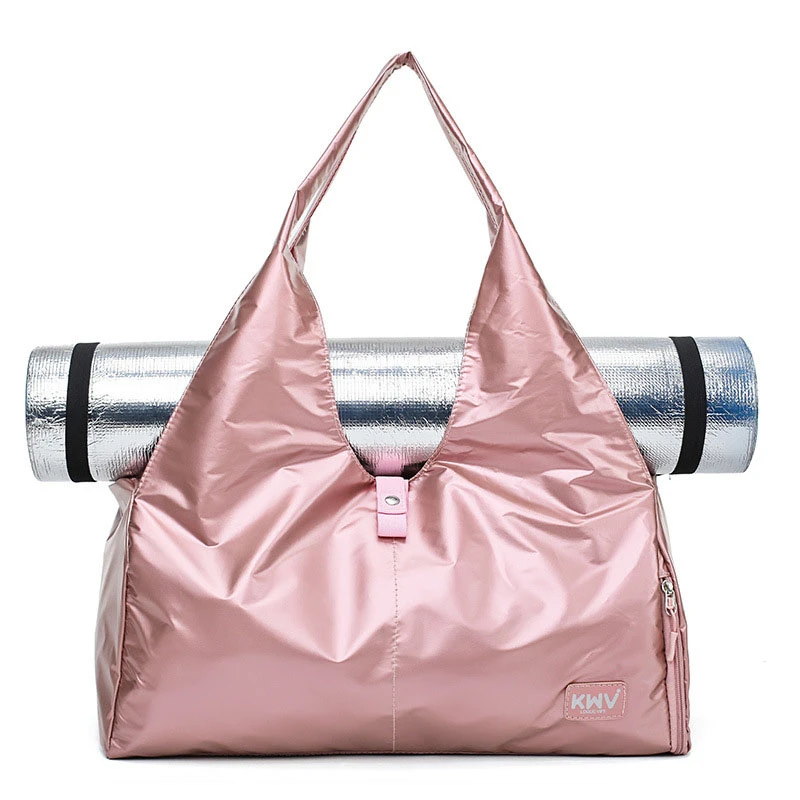 Сумка для тренажерного зала сумка влажного и сухого коврика йоги фитнеса женщин