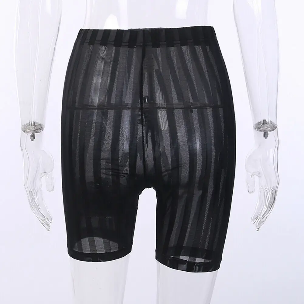 Новое поступление женские сексуальные прозрачные сетчатые черные леггинсы в