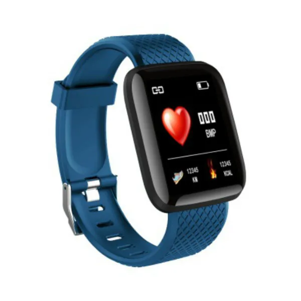 116plus-Darkblue Новинка, Q8, Bluetooth, умные часы, нержавеющая сталь, водонепроницаемые, носимые устройства, умные часы, наручные часы для мужчин и женщин, фитнес-трекер, часы - Цвет: 116plus-Darkblue