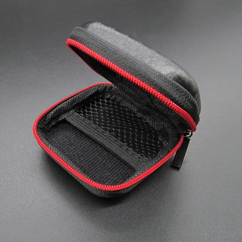 

Fashion Portable Earphone Storage Box Mini Zipper Cable Holder Case Hard Bag For Earphone Headphone Accessory Cable SD TF Cards