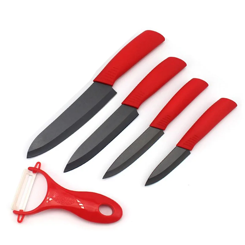 

Brand top quality beauty gift set Zirconia kitchen Ceramic Knife set 3" 4" 5" 6" inch+ Peeler+Covers