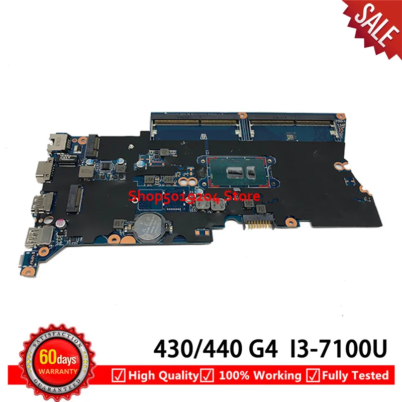 Материнская плата для ноутбука HP ProBook 430 440 G4 430-G4 440-G4 с SR2ZW i3-7100u 905792-001 905792-601 DA0X81MB6E0