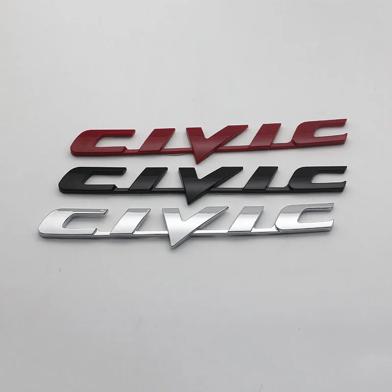 Для CIVIC Автомобильная эмблема задний багажник Стикеры для Honda Civic Mugen Accord Odyssey Fit JAZZ