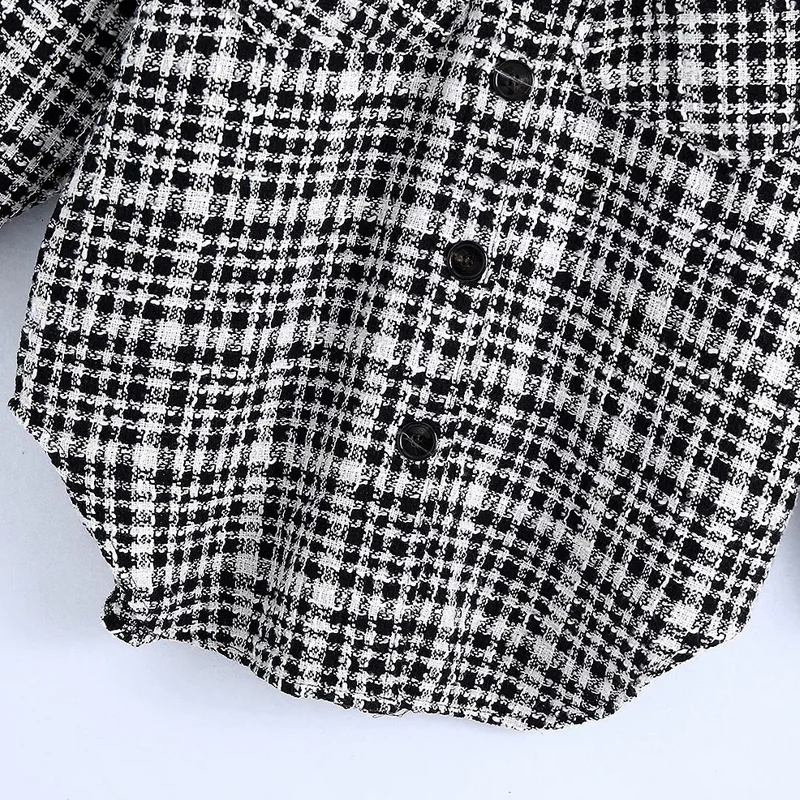 

Women Autumn Plaid Loose Shirts Jackets Coats 2020 Long Sleeve Pocket Single Breasted Female Casual Jacket Outerwear Plus Size