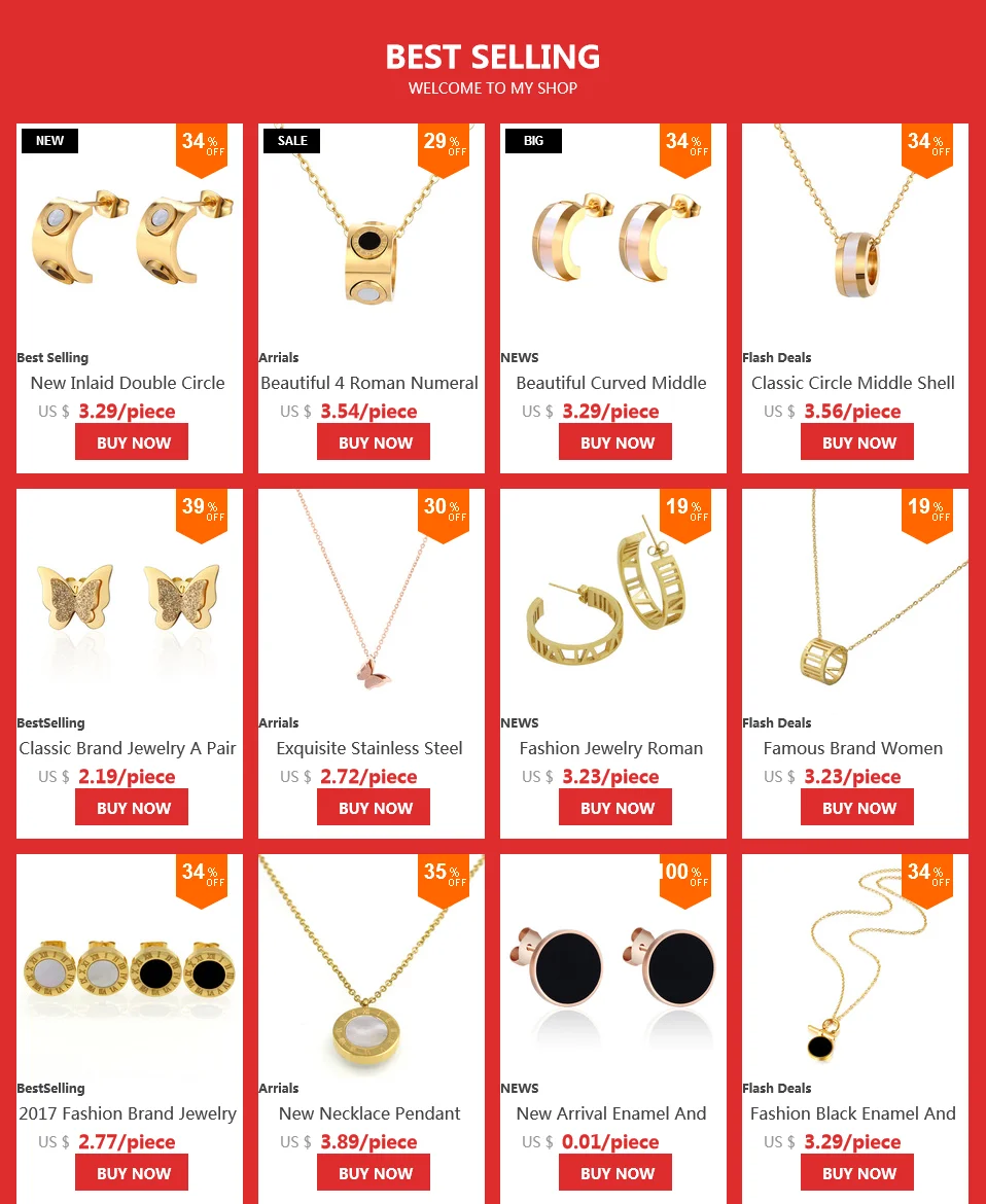 Beautiful 4 Roman Numeral Circle Black And White Shell Pendant Necklace For Women Stainless Steel Gold Color Jewelry Wholesale