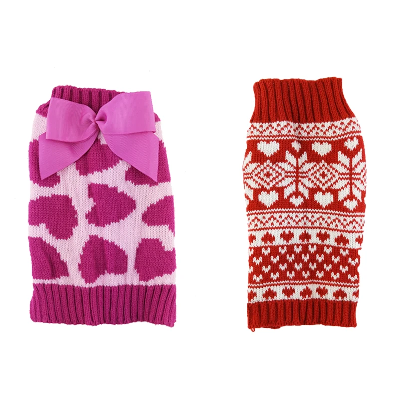 Рождественская Снежинка свитер для собаки зимнее теплое пальто одежда щенка