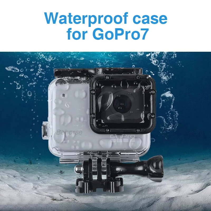 45 м глубокий дайвинг водонепроницаемый чехол Корпус для Gopro Hero 7 серебряный и