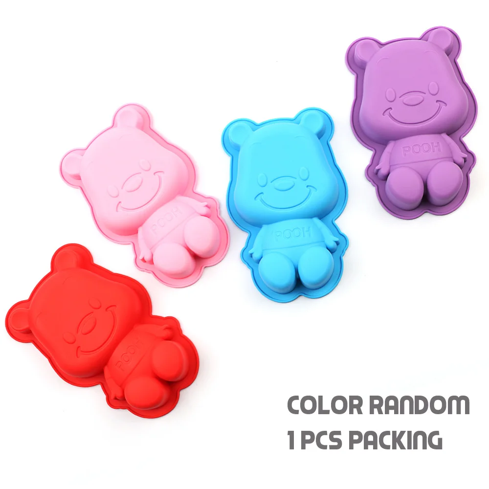 Силиконовая чашка форма для торта 3d формы медведя животных Инструменты выпечки