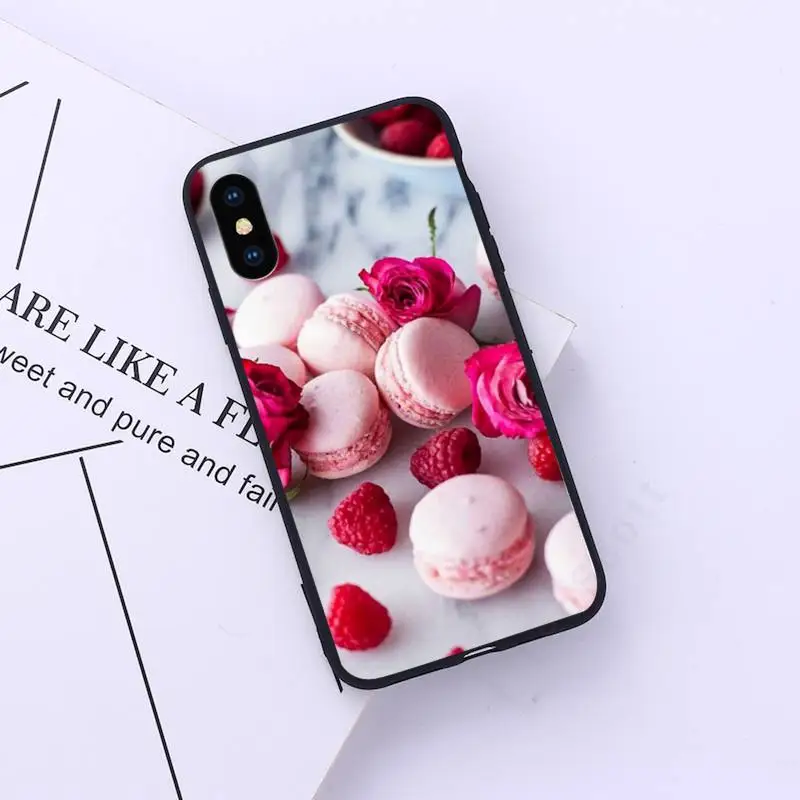 

Dessert ice cream Macaron Food Phone Case for iPhone 11 12 pro XS MAX 8 7 6 6S Plus X 5S SE 2020 XR