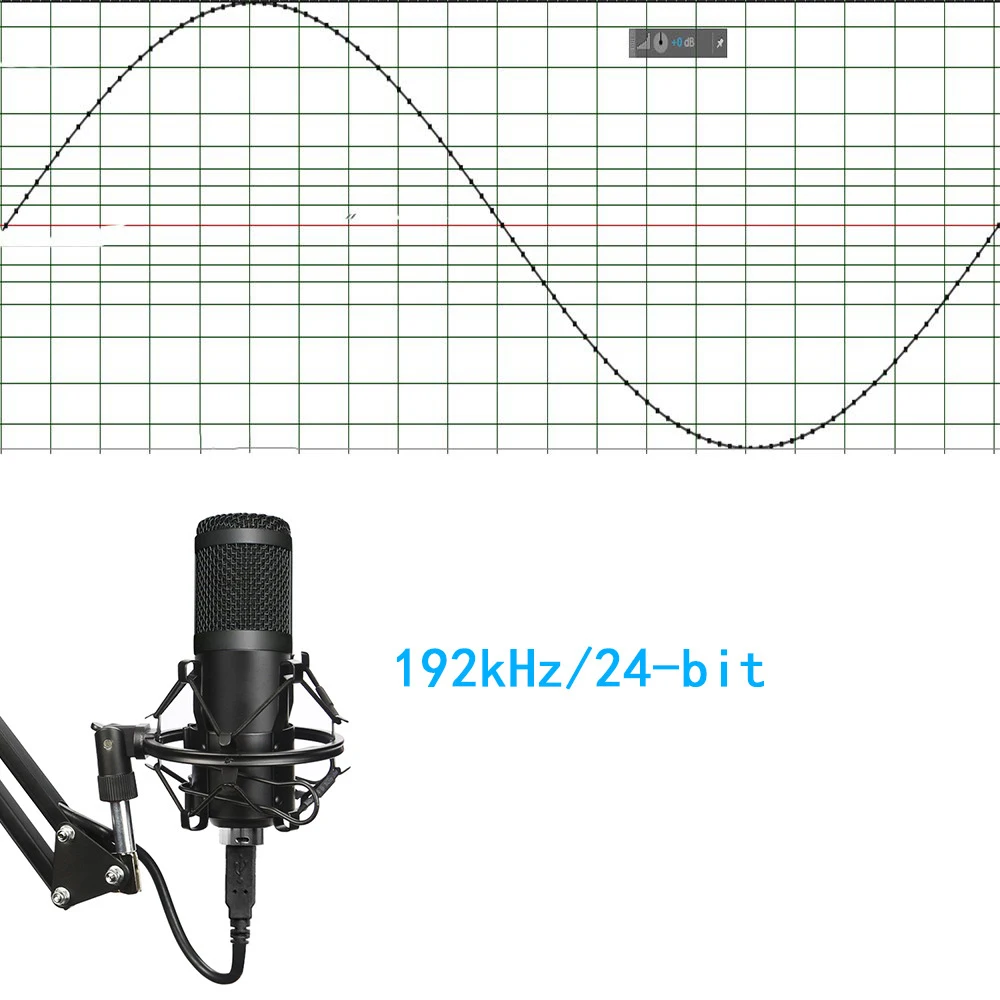 Professional Condenser Audio 3.5mm Wired BM800 Studio Microphone Vocal Recording KTV Karaoke Mic W/Stand For Computer | Электроника