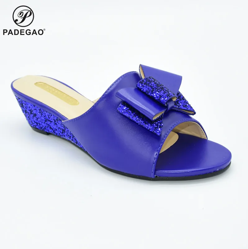 2020 летние сандалии итальянская женская обувь синего цвета Высококачественная