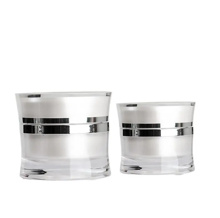 15 г жемчужно-белая акриловая бутылка для сливок на талии косметический контейнер