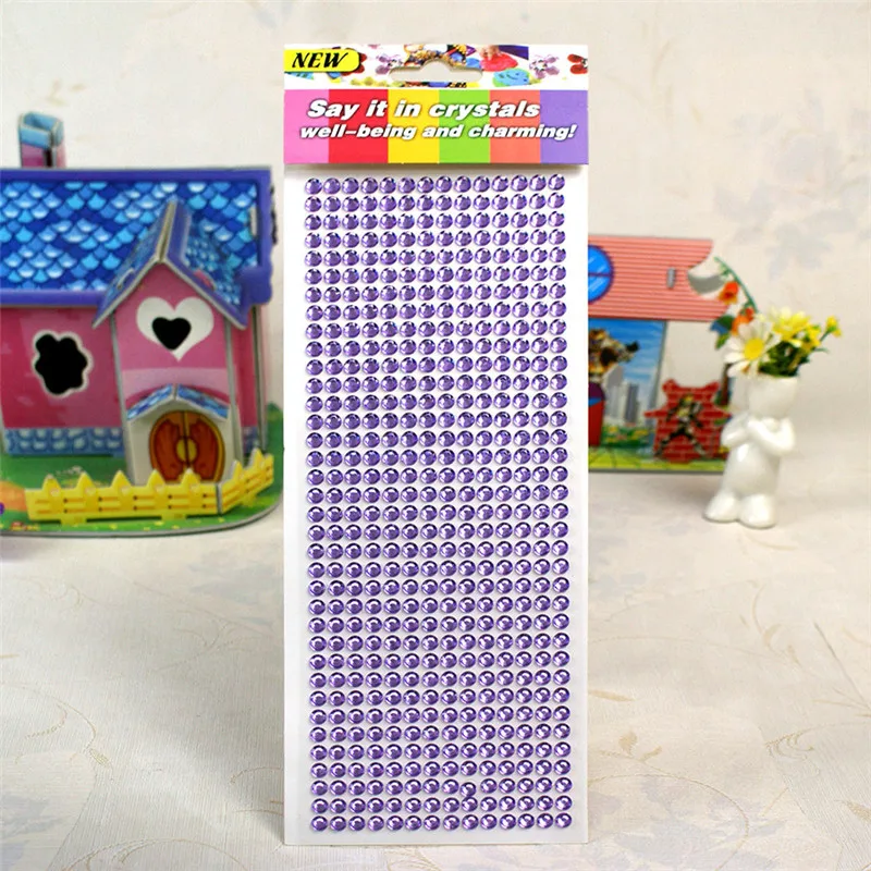 3 мм 6 круглые наклейки со стразами сделай сам ручная работа 3d стикер с