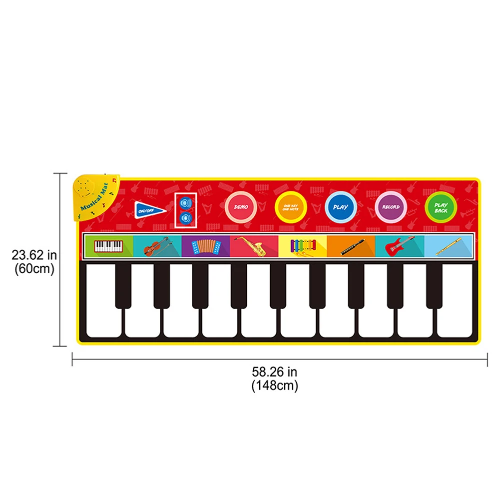 

Multifunctional Music Game Blanket Baby Musical Instruments Crawling Mats Toys