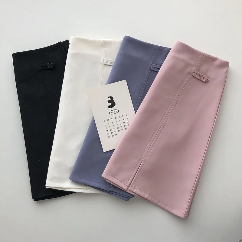 Женская юбка с завышенной талией трапециевидная в стиле ретро модная нишевая А