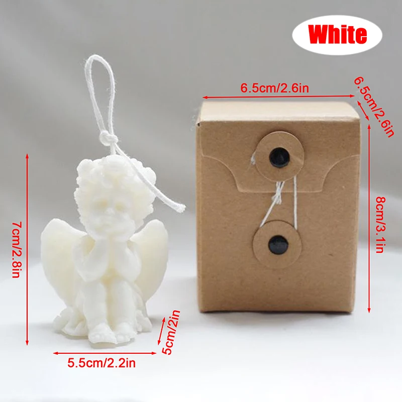 1 шт. милые щека Ангел ароматическая свеча Форма лампы в форме свечи ручной работы