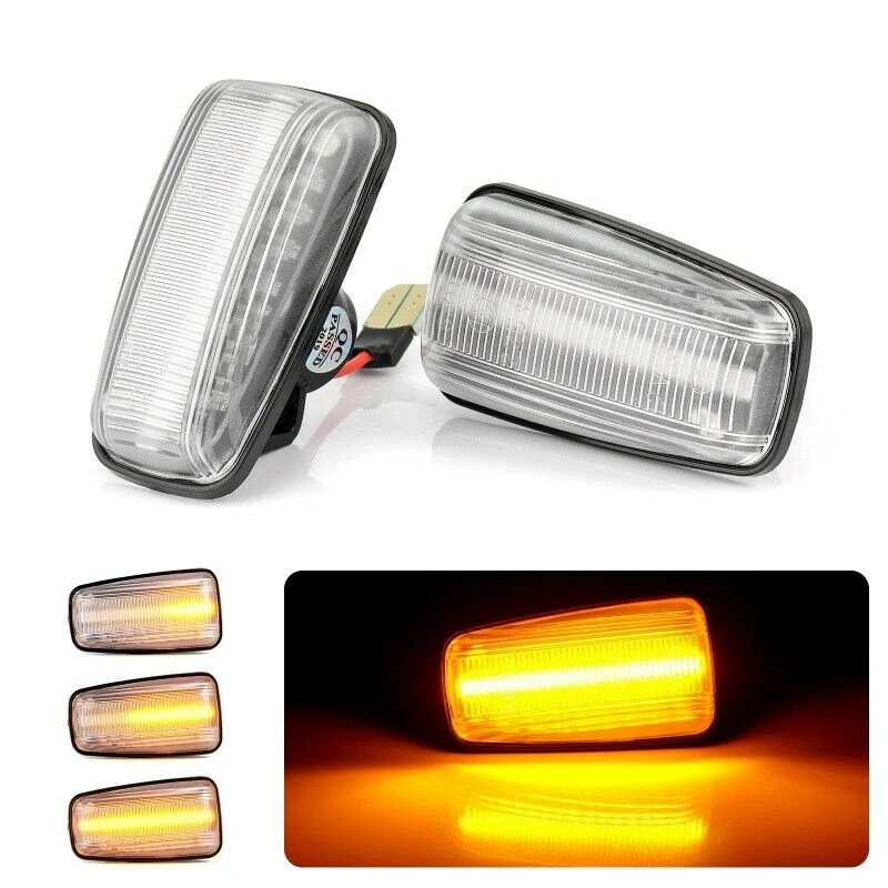 

Автомобильный светодиодный динамический Боковой габаритный фонарь для Peugeot 406 106 306 806 для Fiat Scudo