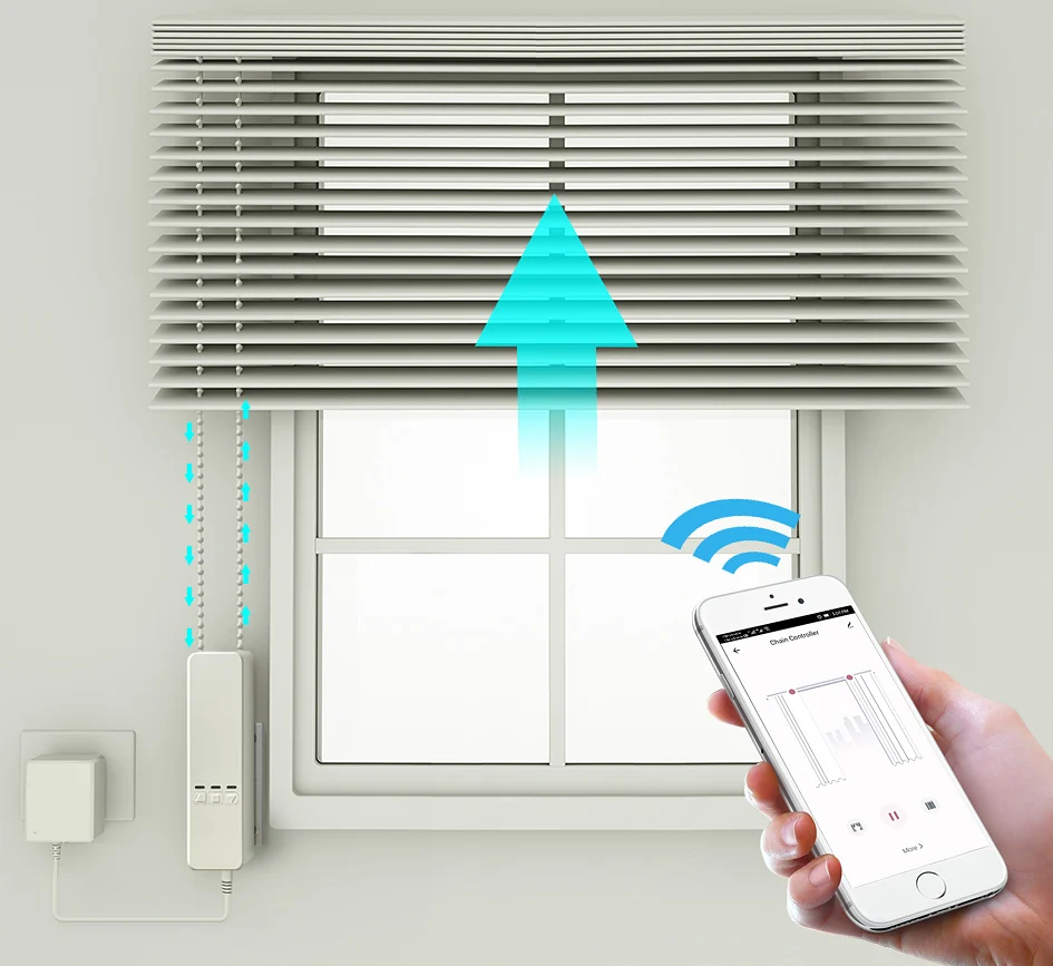 Умный двигатель для занавесок Tuya с Wi-Fi управление Alexa/Google роликовые занавески