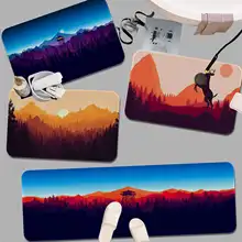 Floresta profunda firewatch impresso flanela tapete decoração do banheiro tapete antiderrapante para sala de estar cozinha bem vindo capacho tapete (1)