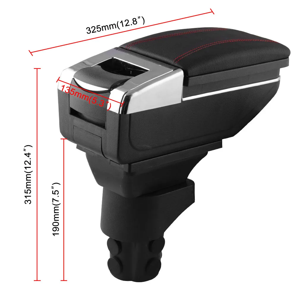 Выдвижной подлокотник вращающийся центральный контейнер для хранения с