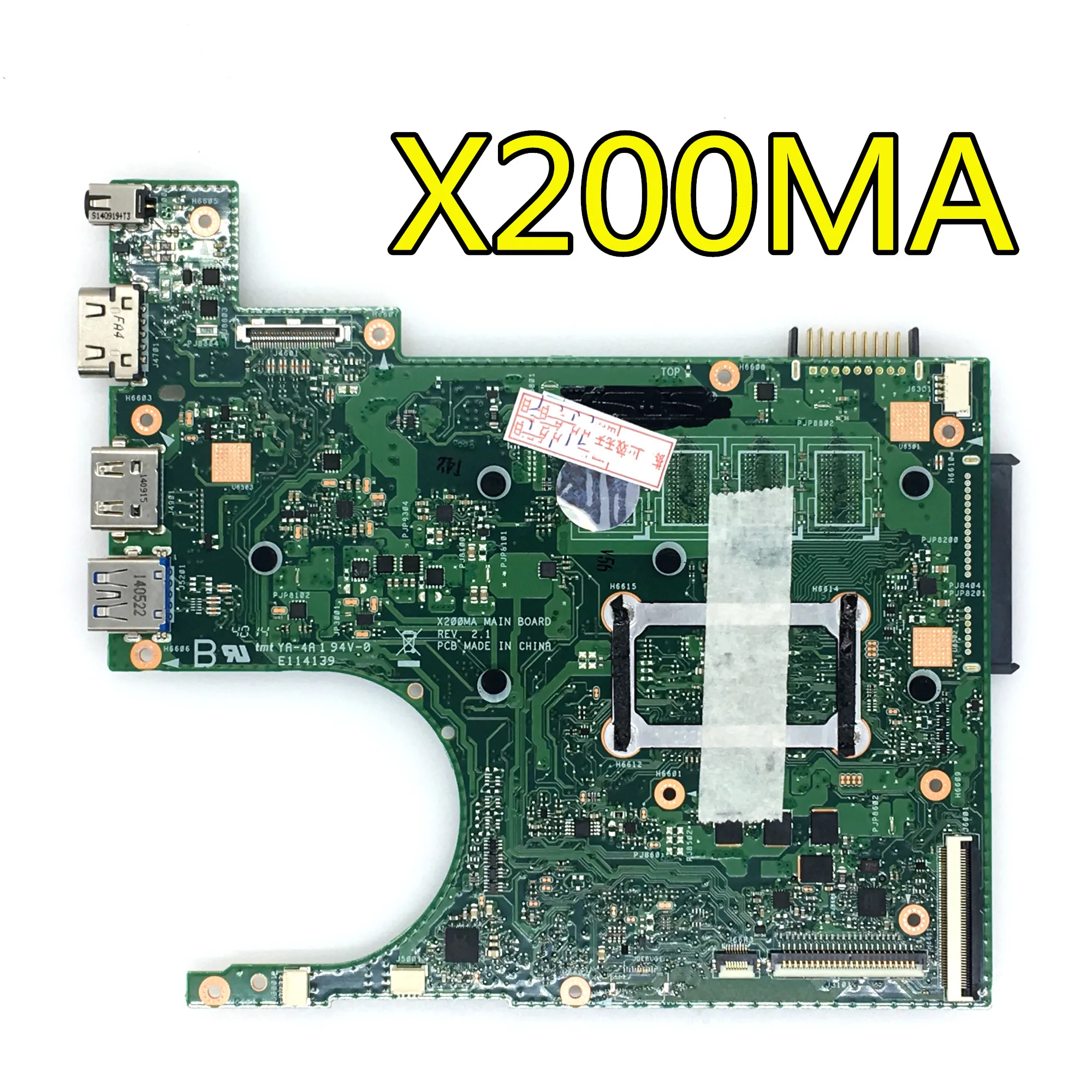N2815/N2830 процессор 2 Гб X200MA материнская плата REV2.1 для ASUS K200MA F200M ноутбука системная