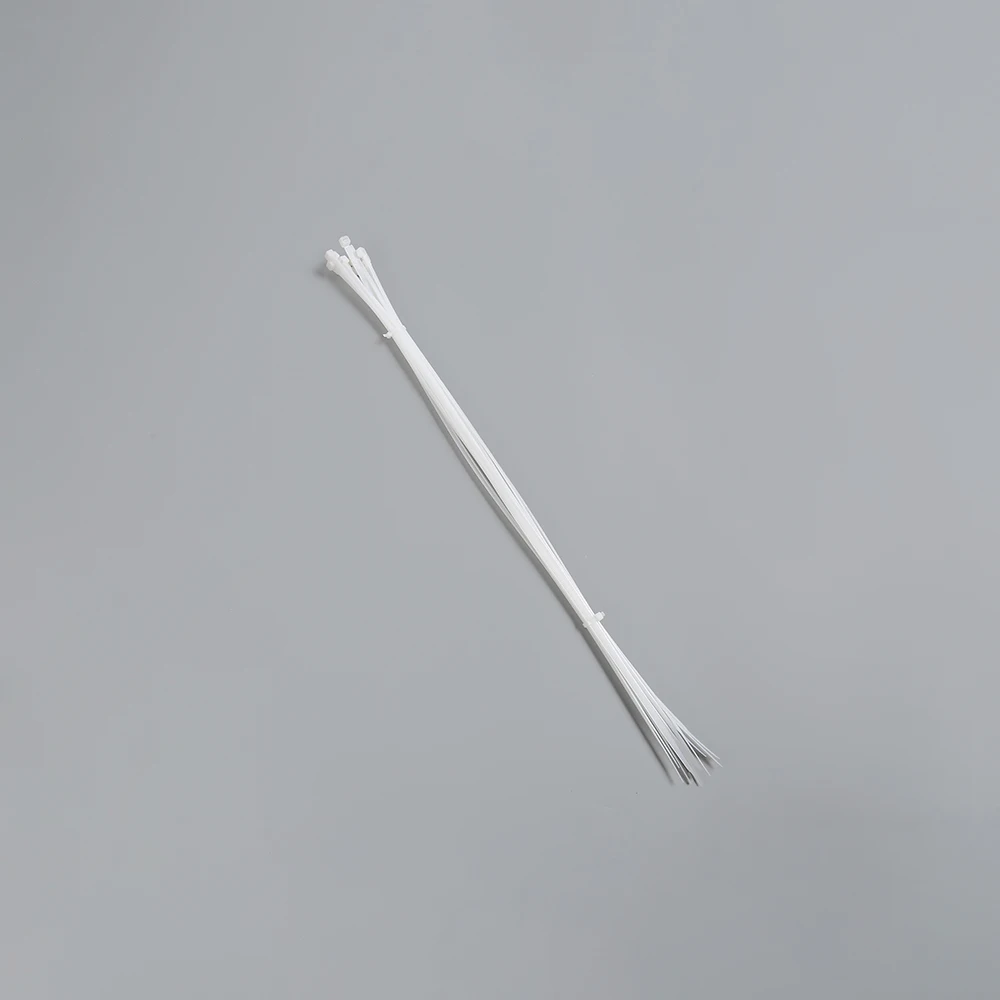 10x650 Электрический кабель проводки Органайзер нейлоновый белый