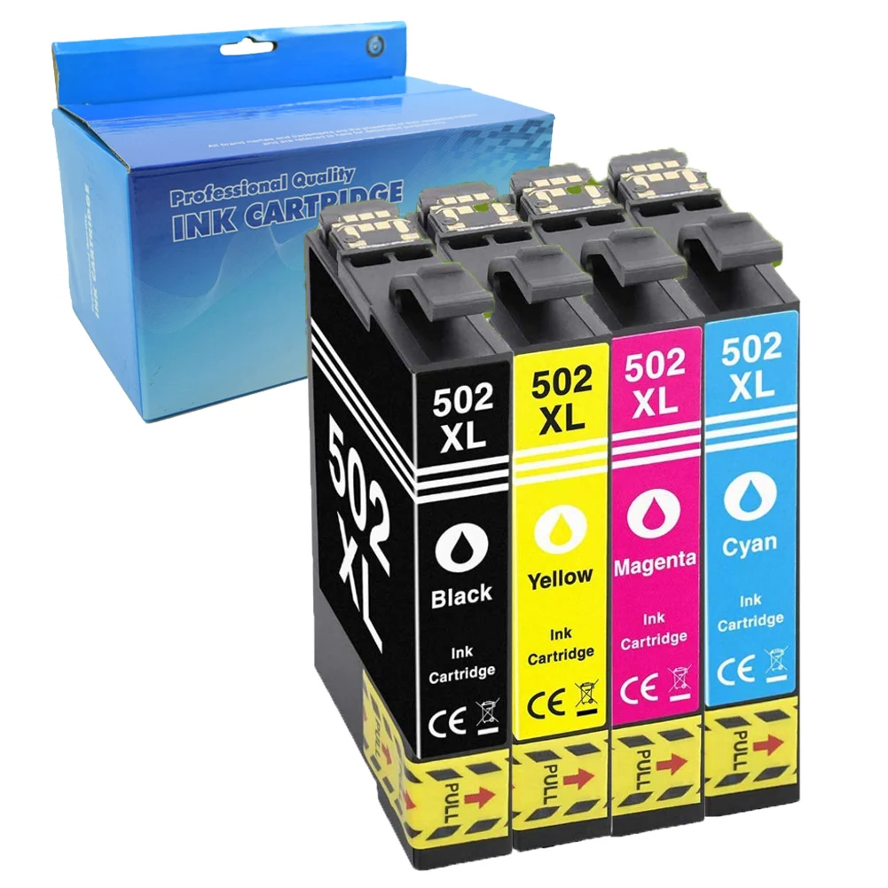 4PK T502 XL чернила совместимы для Epson T502XL 502XL Expression Home XP 5105 5100 WorkForce WF 2860DWF 2865DWF