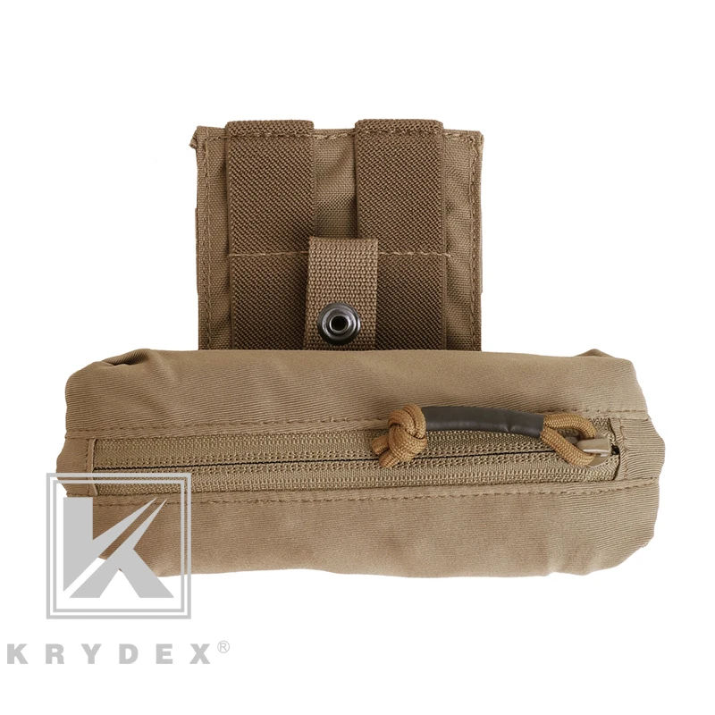 KRYDEX тактическая застежка-молния Flex Drop Pouch Magazine Organizer MOLLE Скрытая закатывающаяся