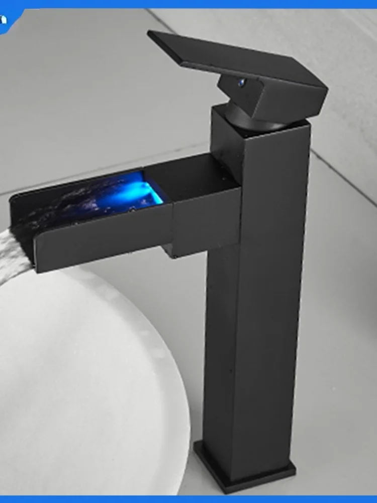 Качественный латунный СВЕТОДИОДНЫЙ смеситель для раковины ванной комнаты