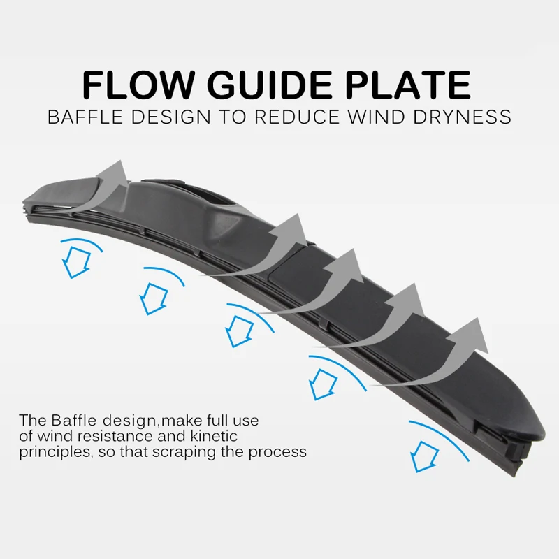 

BROSHOO Auto Natural Rubber Wiper Blades Clean The Windshield For Opel Karl 24"&14", 2015 2016 2017 2018 Fit Standard Hook Arm