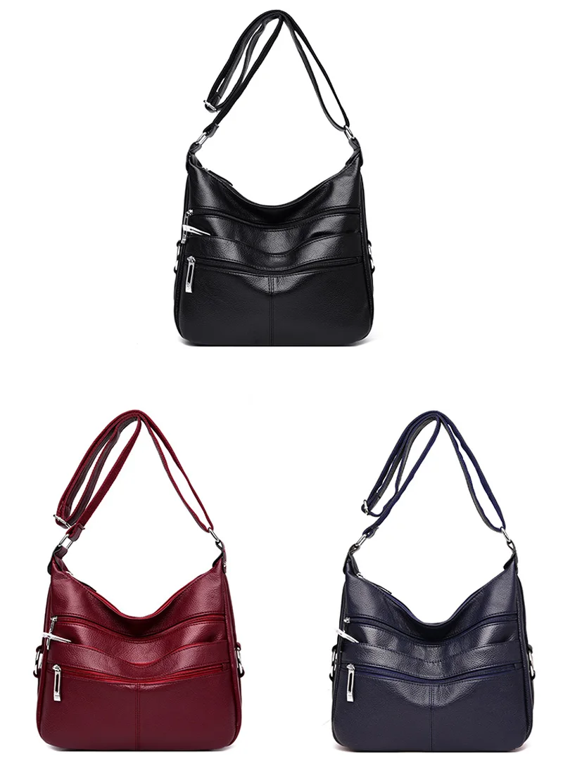 Много карманов большой сумки через плечо для женщин Sac основной Femme кожаные роскошные сумки женские сумки дизайнерские сумки высокого качества