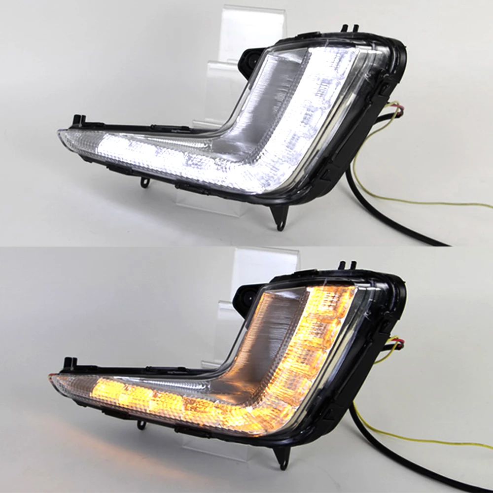 CSCSNL 2 шт. DRL Для KIA RIO K2 2012 2013 2014 дневные ходовые огни противотуманная фара Чехол для