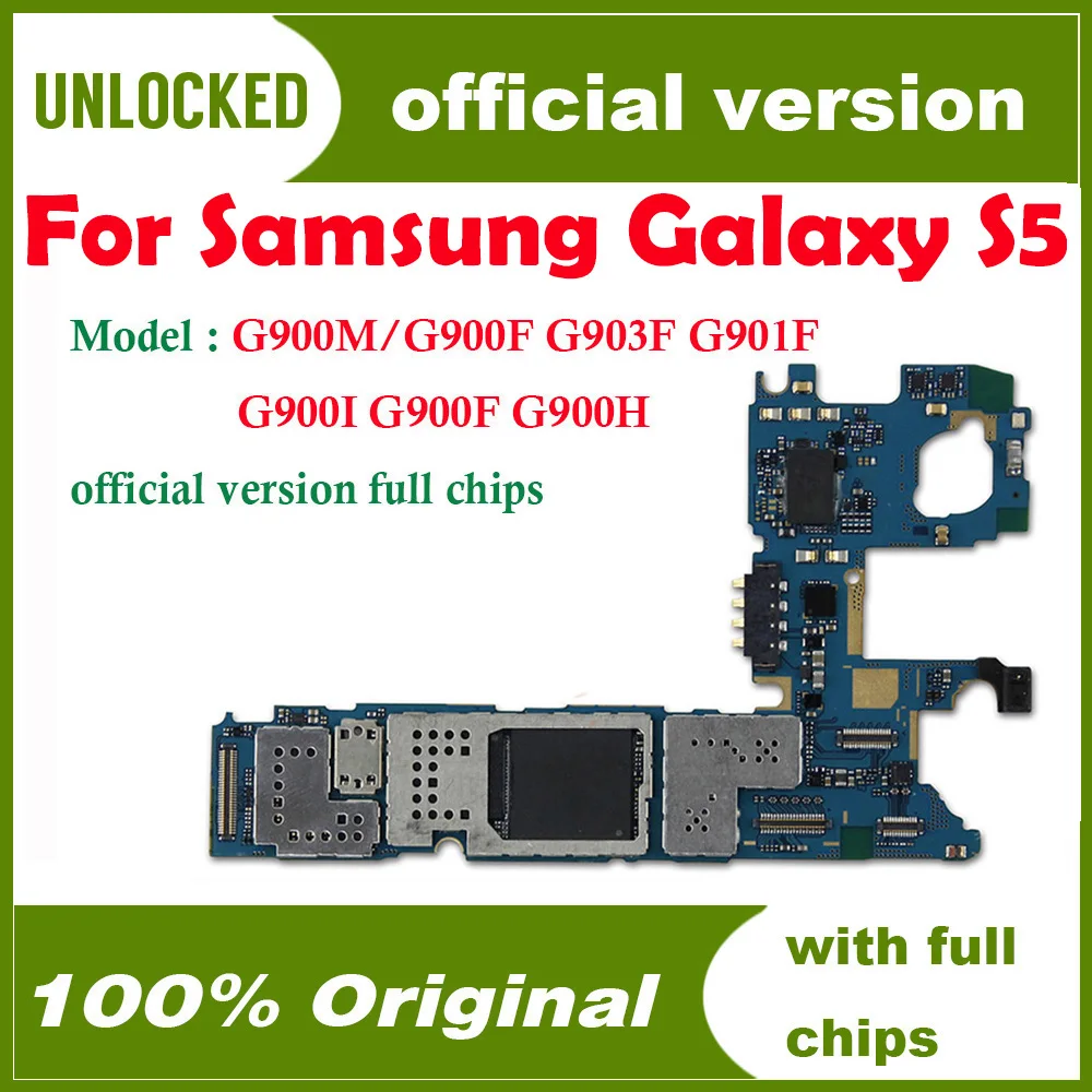 Оригинальная разблокированная материнская плата для Samsung S5 G900I G900F G900H