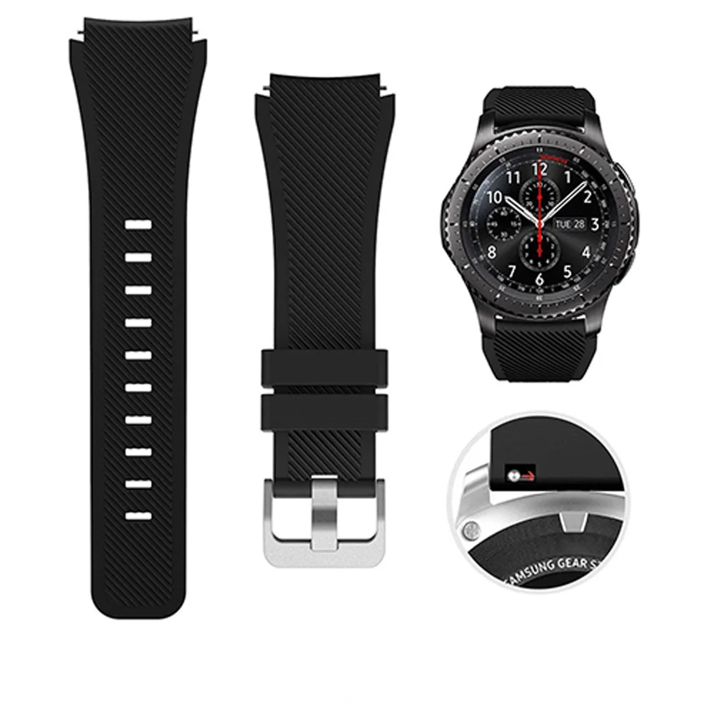Ремешок для samsung galaxy watch 46 мм 42 браслет Gear s3 Frontier active 2 amazfit gtr/gts bip huawei gt 2/2e 20/22 |