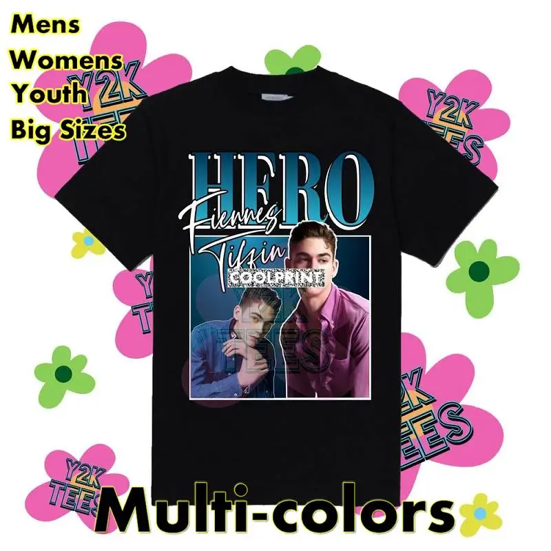 

Hero Fiennes Tiffin 90s GRAPHIC TEE T Shirts Oversized Mens Novelty t-shirts Printed Shirts