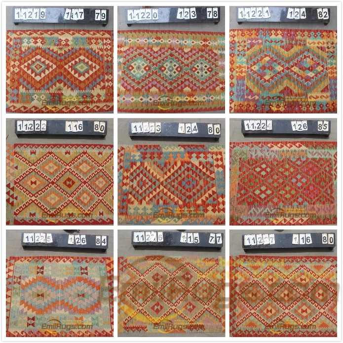 

tapis kilim Wool Handmade Turkish Sofa Blanket Geometric Bohemian Natural