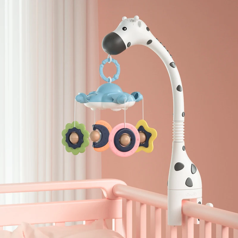 

Music Box Rattles For Kids Baby Toys Projectionable Baby Bed Bell Toy Holder Rotating Mobile Bed Bell For Cots Kids Handmade Toy