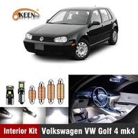 14pcs for volkswagen vw golf 4 mk4 led bulb car led interior light kit error free t10 w5w dome reading map lamp car accessories