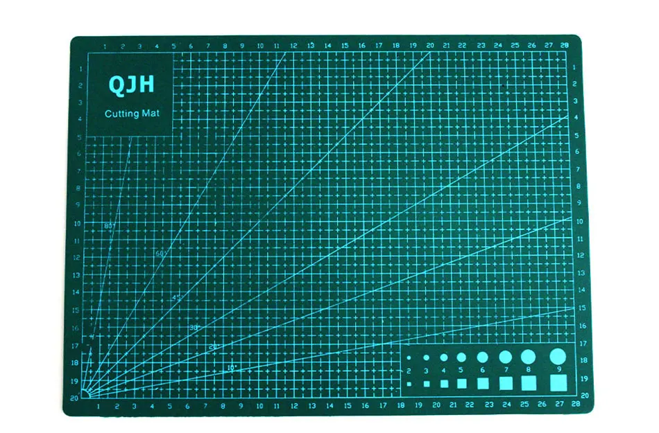 ПВХ прямоугольная сетка линия режущий коврик инструмент Кожа DIY ремесло инструмент коврик с линейкой инструмент A3A4 офисный блокнот Базовая пластина