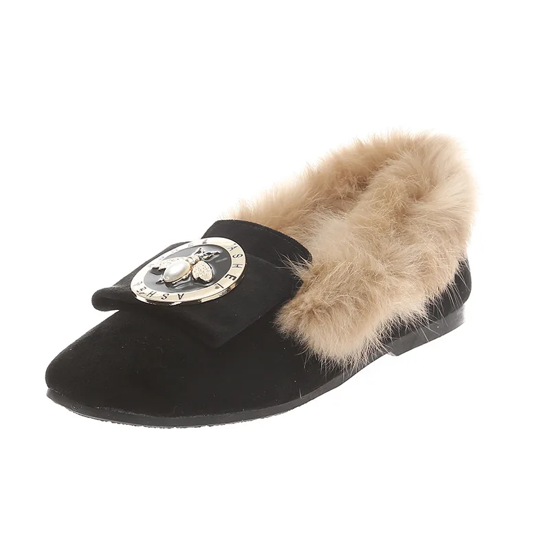 Женские теплые зимние ботинки из натуральной кожи зимняя обувь на плоской