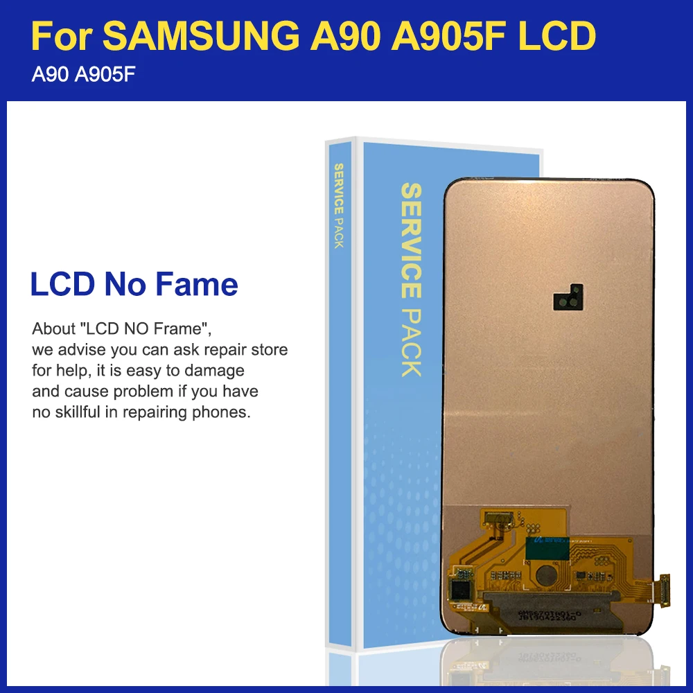 ORIGINAL 6.7'' LCD For Samsung Galaxy A90 A905 Display Touch Screen Digitizer Assembly 2019 A905F SAMSUNG LCDs | Мобильные