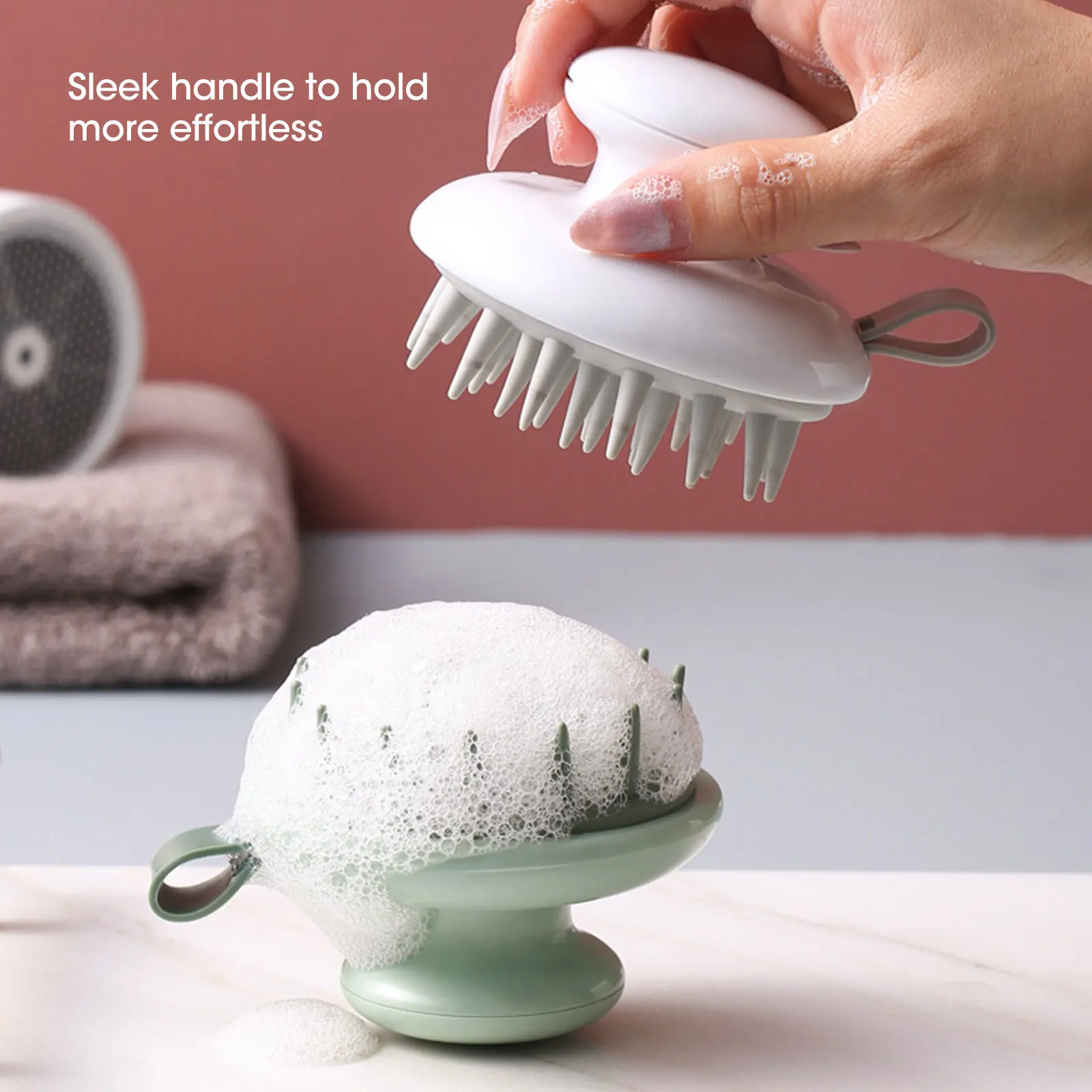 

Scalp Massage Comb Multifunctional Shampoo Brush Silicone Head Massage Comb Professional Shampoo Massager Shower Bath Brush