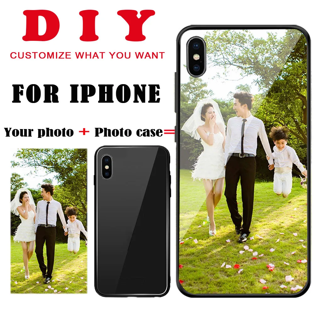 DIY Фото персонализированные CustomizedPhoto закаленное стекло мягкий чехол для телефона
