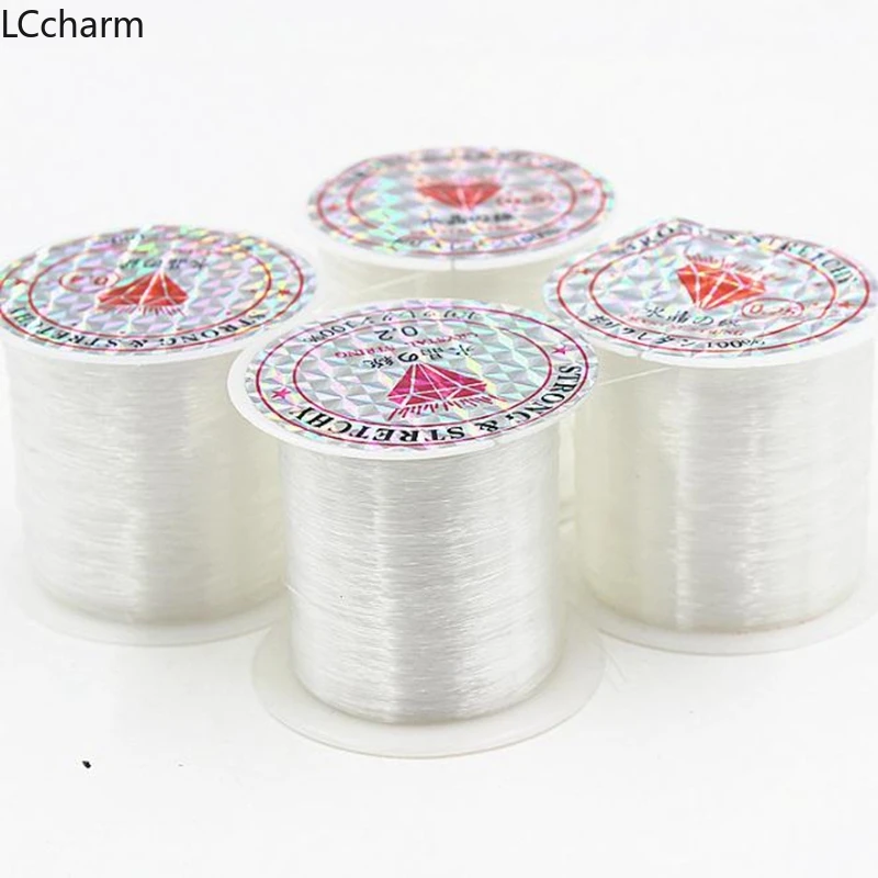 Прозрачная нейлоновая проволочная нить для бус мононить рыболовная проволока